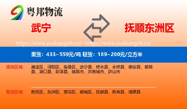 武宁到东洲区物流