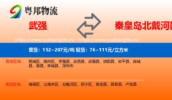 武强到北戴河区物流