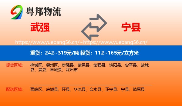 武强到宁县物流