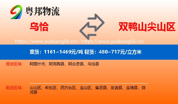 乌恰到尖山区物流