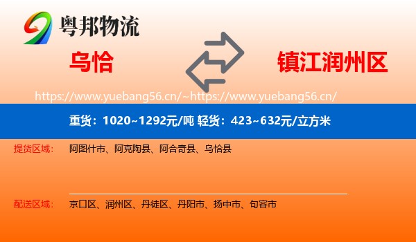 乌恰到润州区物流