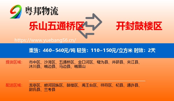 乐山五通桥区到鼓楼区物流 乐山五通桥区到鼓楼区物流专线名片