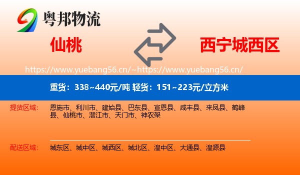 仙桃到城西区物流