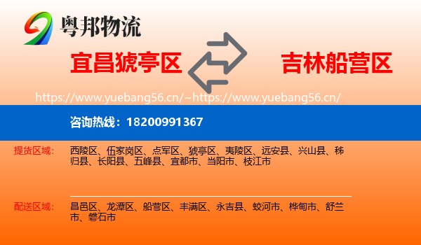 宜昌猇亭区到船营区物流
