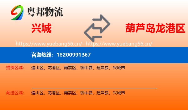 兴城到龙港区物流