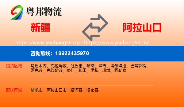 新疆到阿拉山口市物流