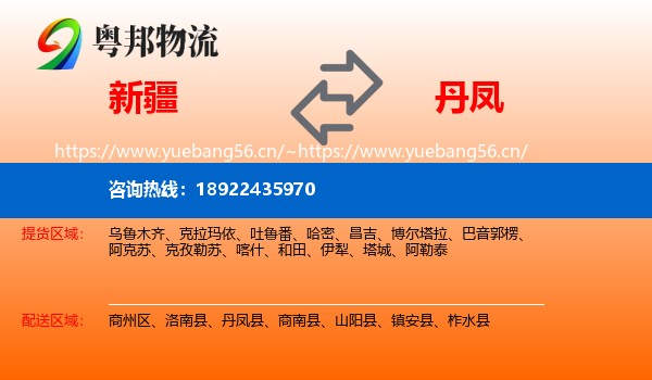 新疆到丹凤县物流