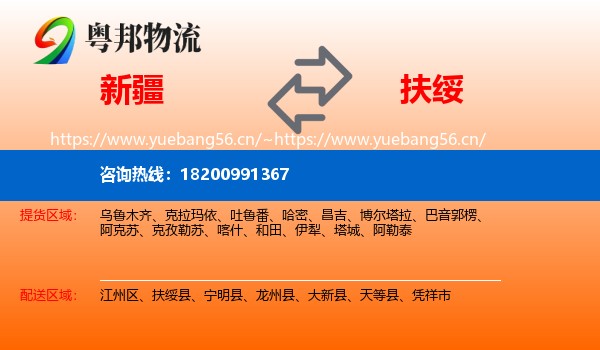 新疆到扶绥县物流