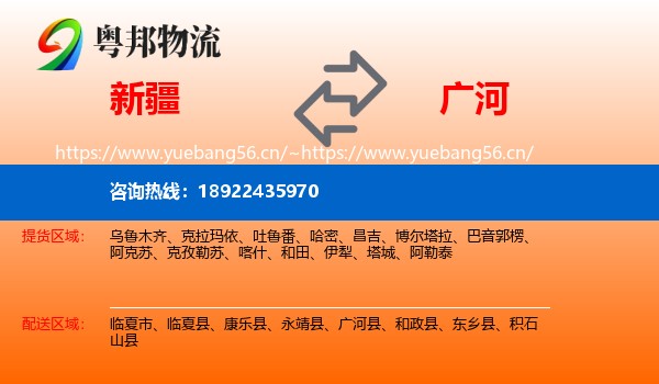 新疆到广河县物流