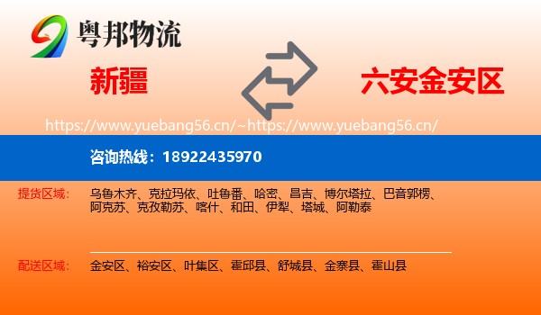 新疆到金安区物流