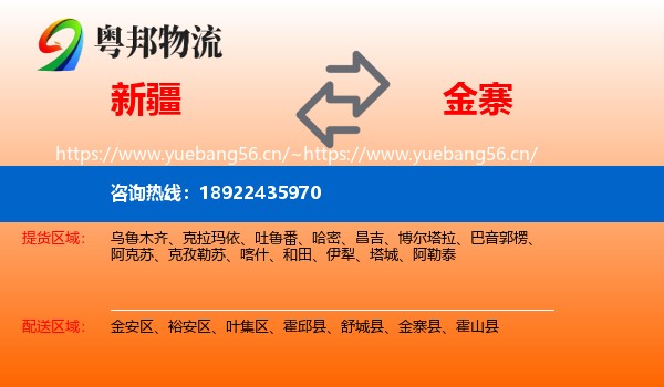 新疆到金寨县物流