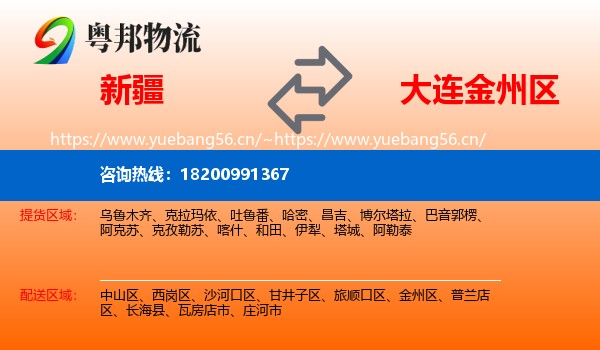 新疆到金州区物流