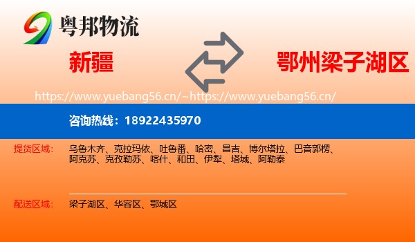 新疆到梁子湖区物流