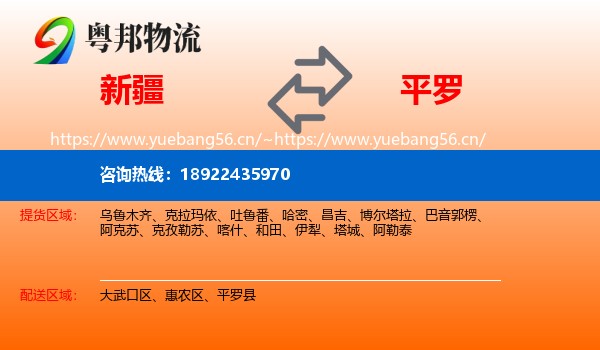 新疆到平罗县物流