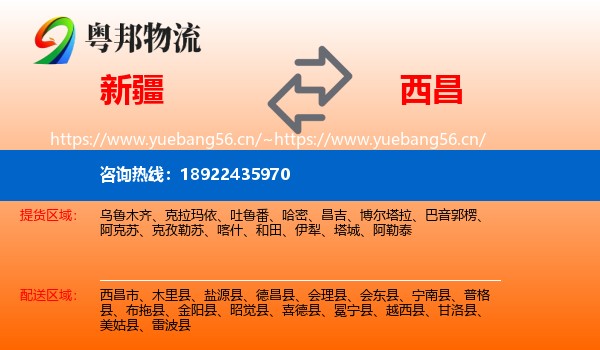新疆到西昌市物流