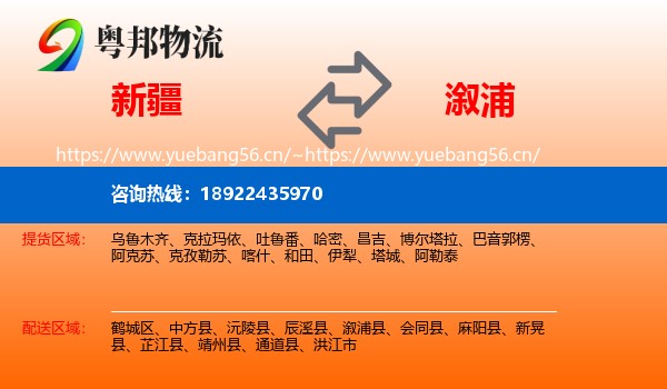 新疆到溆浦县物流