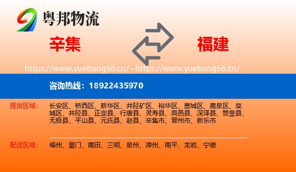 辛集到福建物流