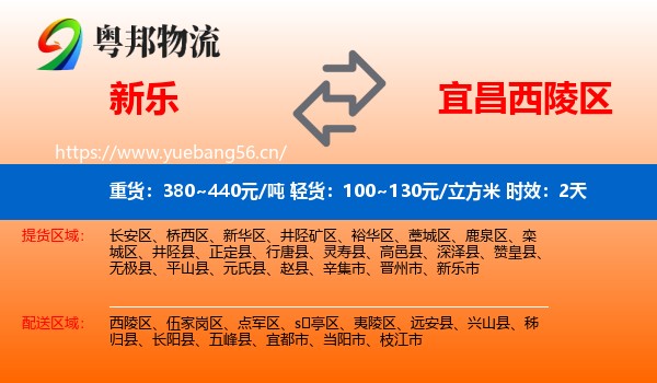 新乐到西陵区物流 新乐到西陵区物流专线名片