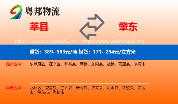 莘县到肇东市物流