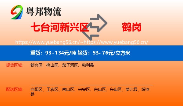 新兴区到鹤岗物流专线