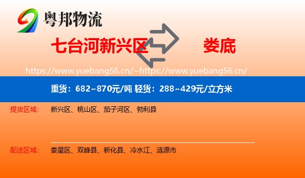 七台河新兴区到娄底物流