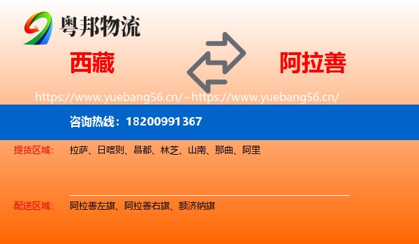 西藏到阿拉善盟物流