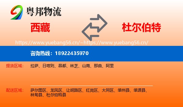 西藏到杜尔伯特县物流