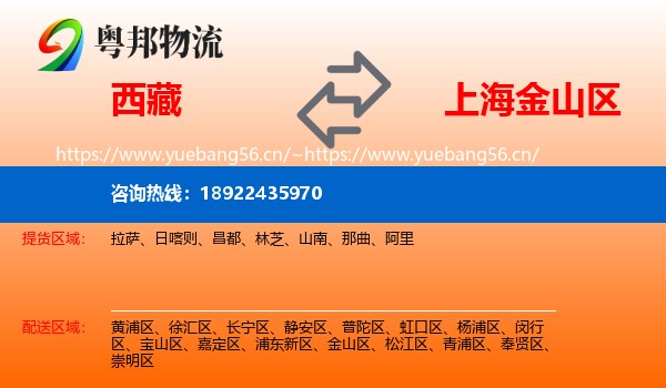 西藏到金山区物流
