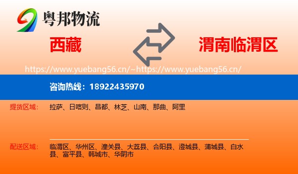 西藏到临渭区物流