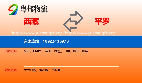 西藏到平罗县物流