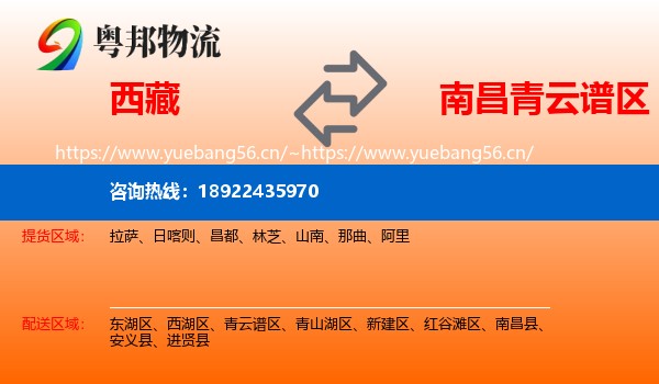 西藏到青云谱区物流