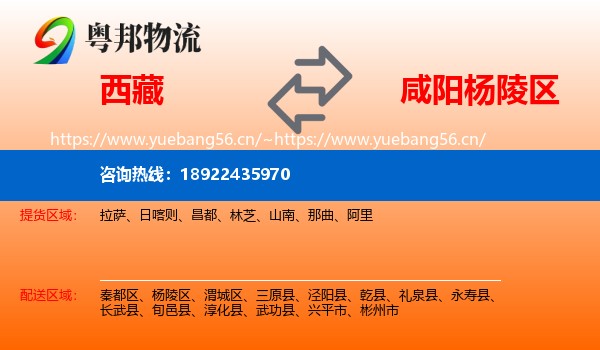 西藏到杨陵区物流