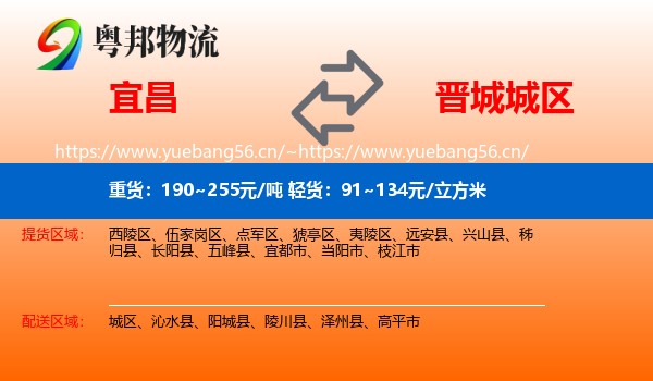 宜昌到城区物流