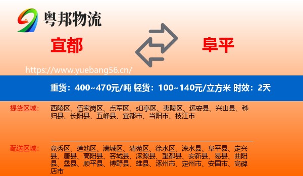 宜都到阜平县物流专线名片