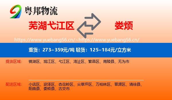 芜湖弋江区到娄烦县物流