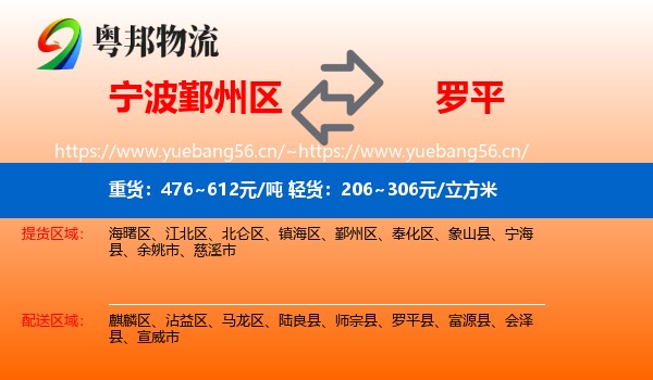 宁波鄞州区到罗平县物流