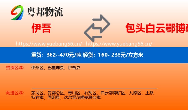 伊吾到白云鄂博矿区物流