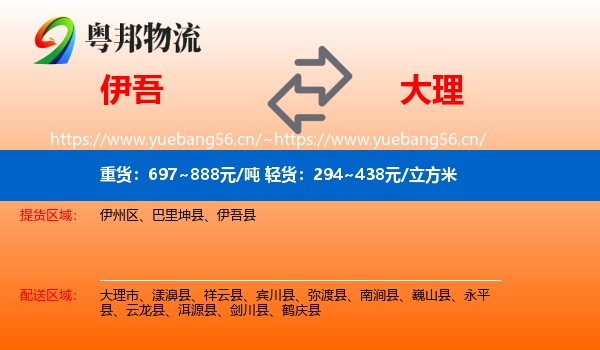 伊吾到大理物流