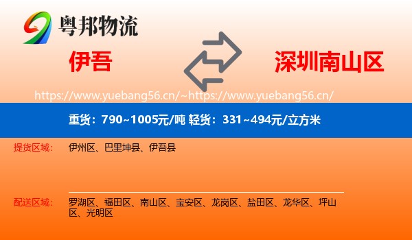 伊吾到南山区物流