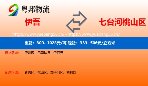 伊吾到桃山区物流