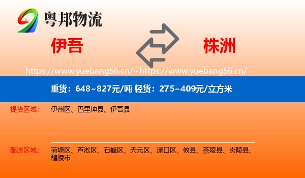 伊吾到株洲物流