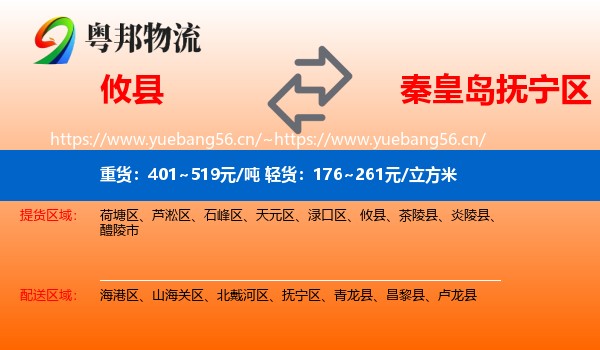 攸县到抚宁区物流