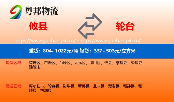 攸县到轮台县物流
