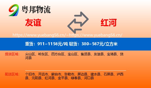 友谊到红河物流
