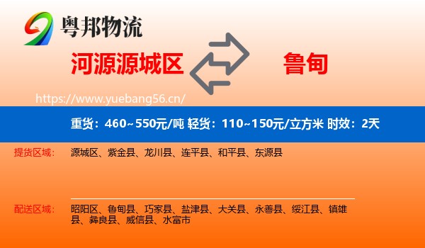 河源源城区到鲁甸县物流 河源源城区到鲁甸县物流专线名片