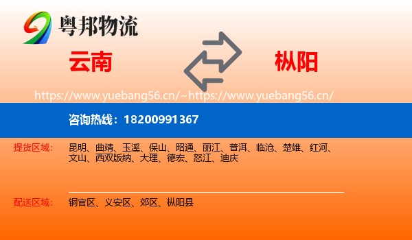 云南到枞阳县物流
