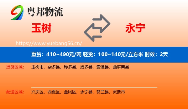 玉树到永宁县物流专线名片