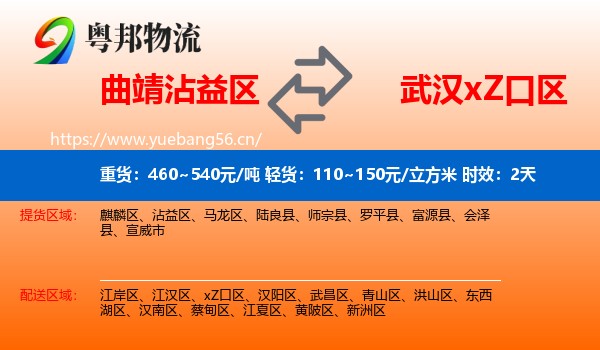曲靖沾益区到xZ口区物流 曲靖沾益区到xZ口区物流专线名片