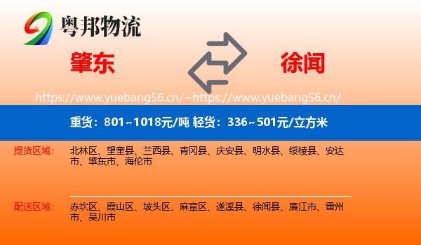 肇东到徐闻县物流