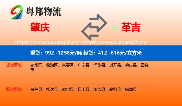 肇庆到革吉县物流